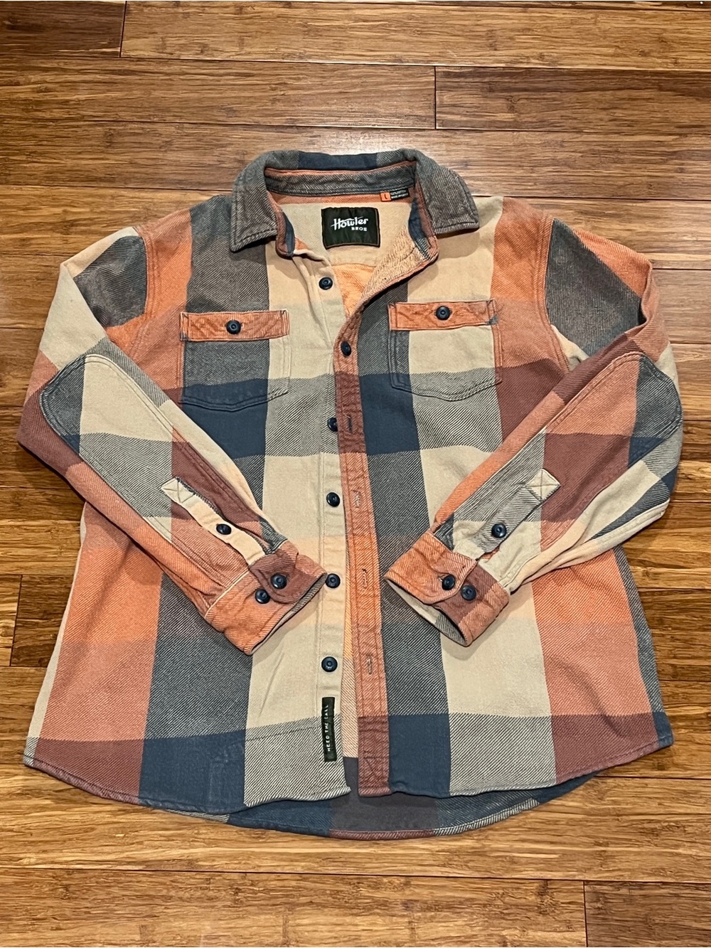 Howler Brothers Men’s Button-Up Shirt Jacket 100% Cotton